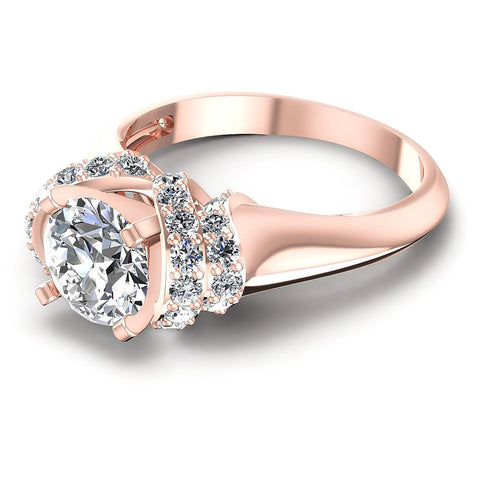 0.95CT Round  Cut Diamonds Engagement Rings