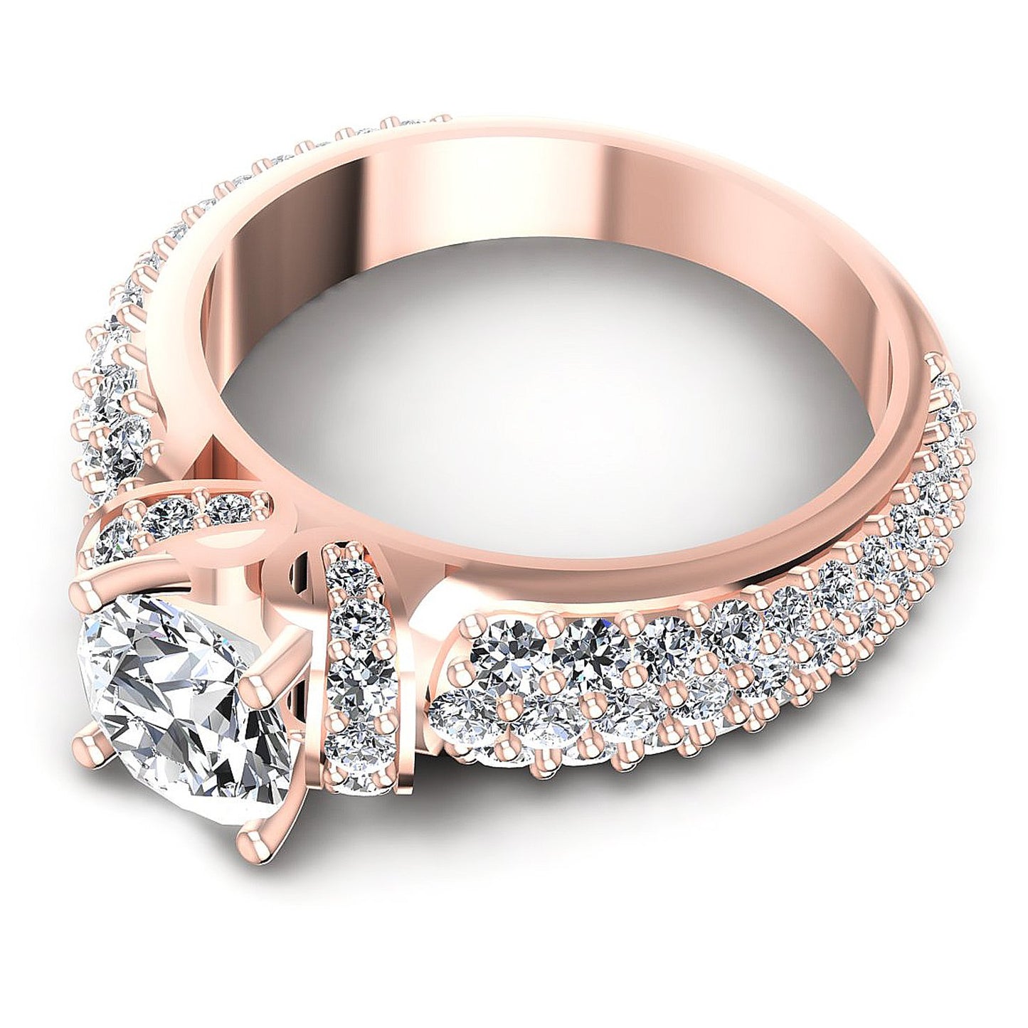 1.35CT Round  Cut Diamonds Engagement Rings