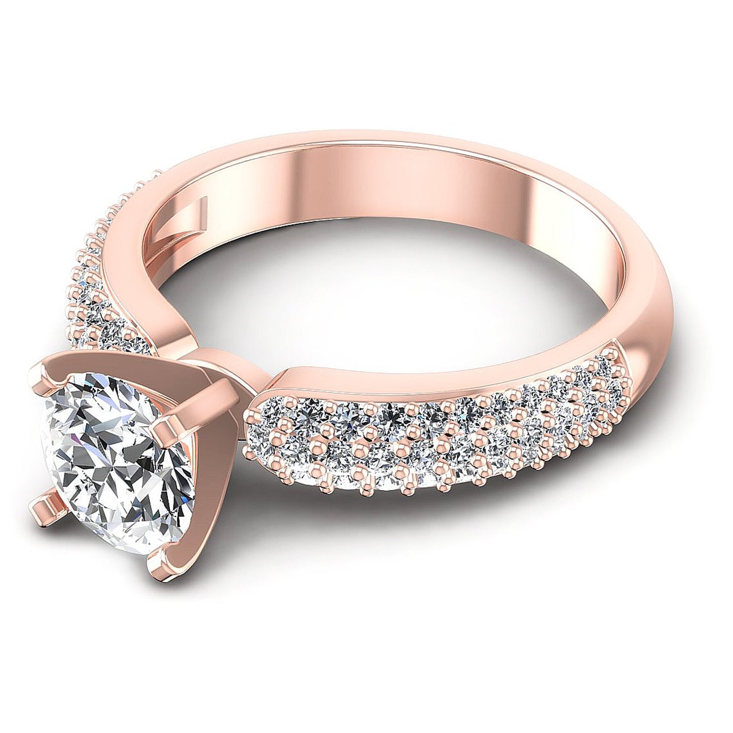 0.90CT Round  Cut Diamonds Engagement Rings