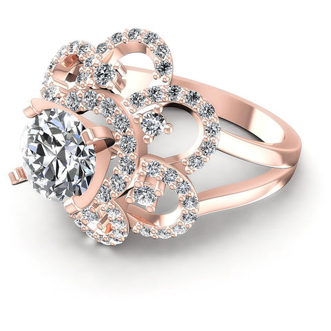 1.15CT Round  Cut Diamonds Engagement Rings