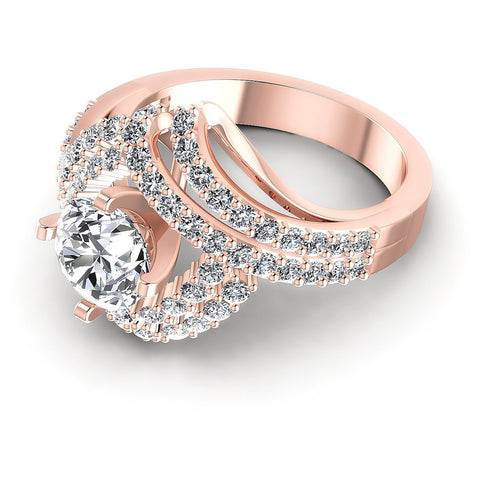 1.15CT Round  Cut Diamonds Engagement Rings