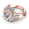 Round Diamonds 1.45CT Halo Ring in 18KT Rose Gold