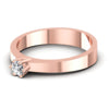 Round Diamonds 0.20CT Solitaire Ring in 18KT Rose Gold