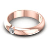 Round Diamonds 0.15CT Solitaire Ring in 18KT Rose Gold