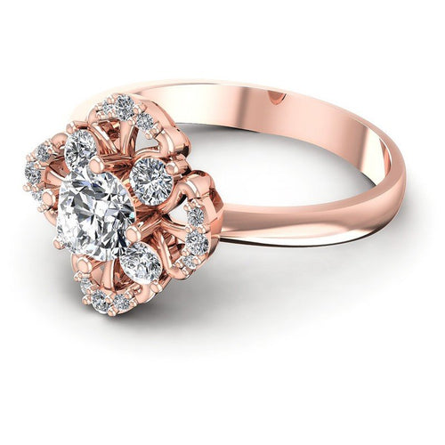 Round Diamonds 0.70CT Fashion Ring in 18KT Rose Gold