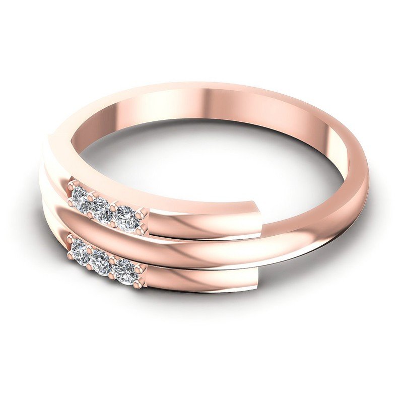 Magnificent Round Diamonds 0.15CT Diamonds Wedding Band