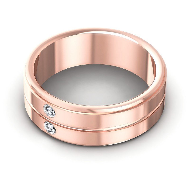 Exceptional Round Diamonds 0.10CT Diamonds Wedding Band