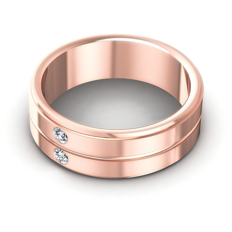 Exceptional Round Diamonds 0.10CT Diamonds Wedding Band