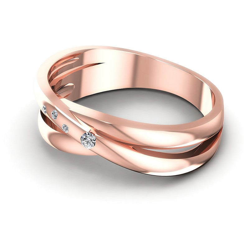 Elegant Round Diamonds 0.10CT Diamonds Wedding Band