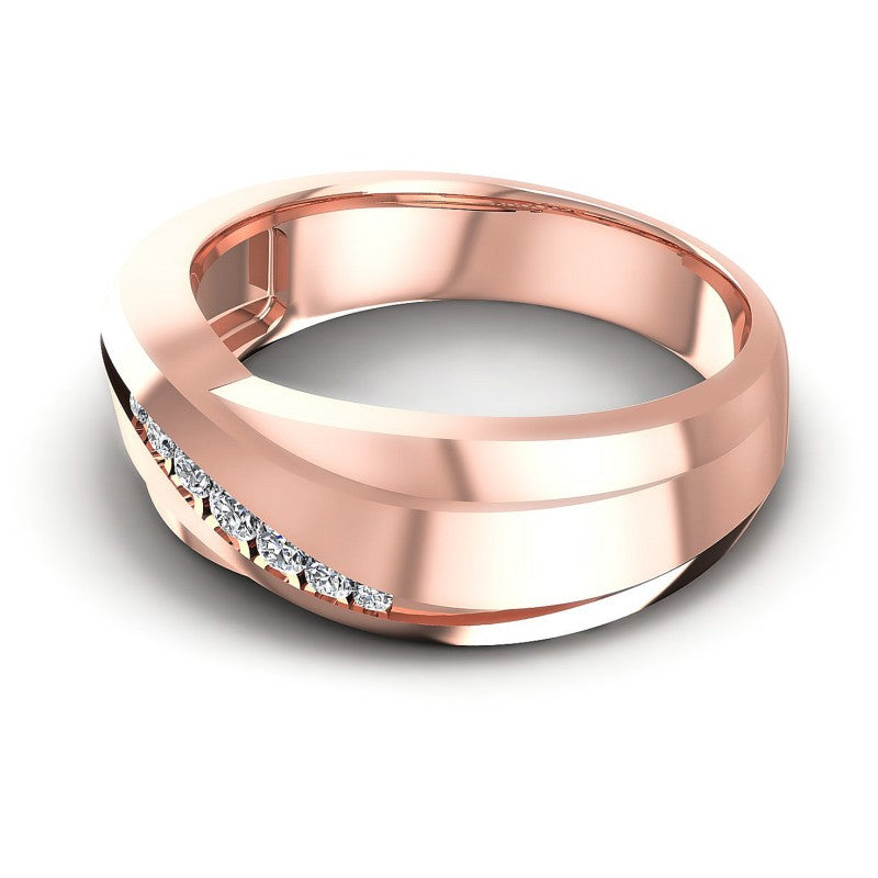 Astonishing Round Diamonds 0.20CT Diamonds Wedding Band