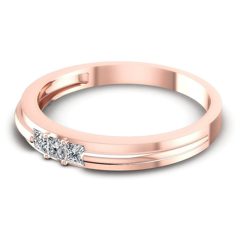 Charming Princess Diamonds 0.15CT Diamonds Wedding Band