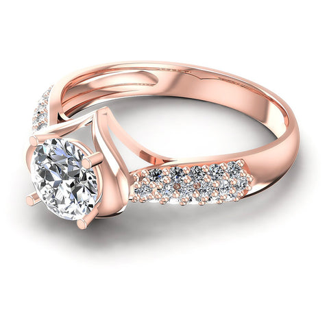 0.65CT Round  Cut Diamonds Engagement Rings