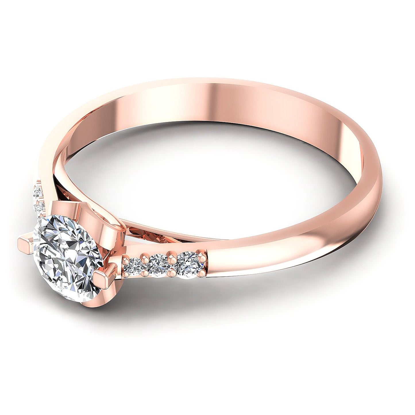 0.50CT Round  Cut Diamonds Engagement Rings