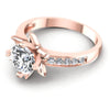 Round Diamonds 0.60CT Engagement Ring in 18KT Rose Gold