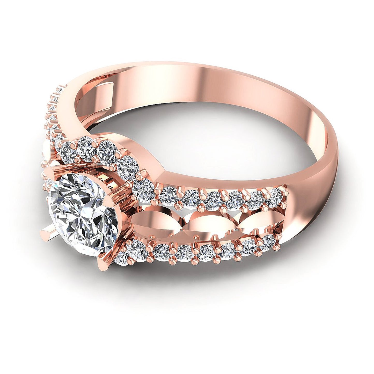 0.80CT Round  Cut Diamonds Engagement Rings