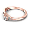 Round Diamonds 0.15CT Fashion Ring in 18KT Rose Gold