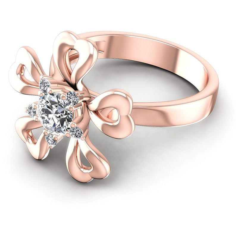 Round Diamonds 0.50CT Fashion Ring in 18KT Rose Gold