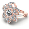 Round Diamonds 1.85CT Fashion Ring in 18KT Rose Gold