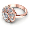 Round Diamonds 1.30CT Fashion Ring in 18KT Rose Gold