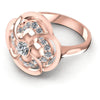 Round Diamonds 0.30CT Fashion Ring in 18KT Rose Gold