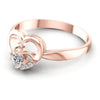Round Diamonds 0.20CT Fashion Ring in 18KT Rose Gold