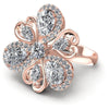 Round and Pear Diamonds 3.90CT Fashion Ring in 18KT Rose Gold