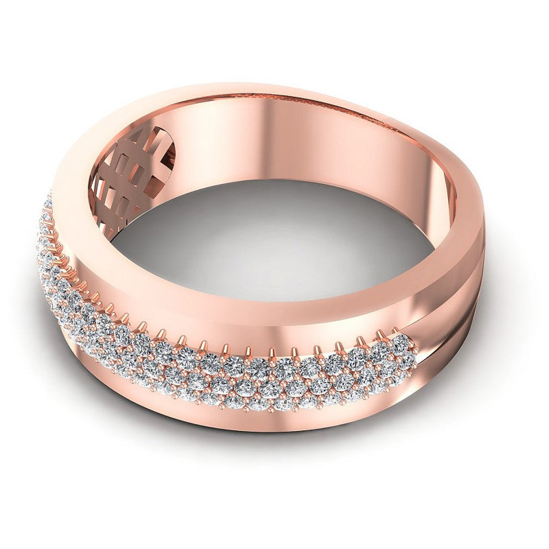 Embellished Round Diamonds 0.45CT Diamonds Wedding Band