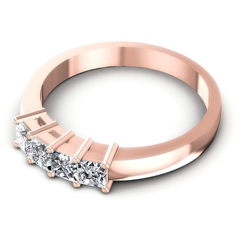 Brilliant Princess Diamonds 0.80CT Diamonds Wedding Band