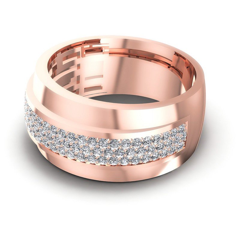 Distinctive Round Diamonds 0.65CT Diamonds Wedding Band