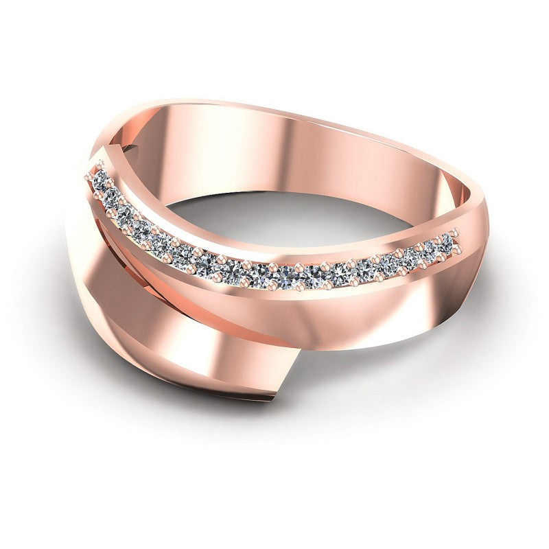 Elegant Round Diamonds 0.15CT Diamonds Wedding Band