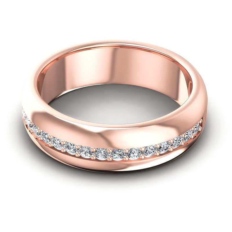 Distinctive Round Diamonds 0.40CT Diamonds Wedding Band
