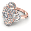 Round Diamonds 1.50CT Halo Ring in 18KT Rose Gold