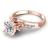 Round Diamonds 0.70CT Engagement Ring in 18KT Rose Gold
