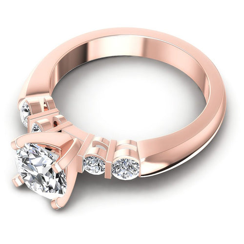Round Diamonds 0.70CT Engagement Ring in 18KT Rose Gold