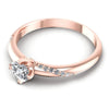 Round Diamonds 0.45CT Engagement Ring in 18KT Rose Gold
