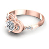 Round Diamonds 0.55CT Engagement Ring in 18KT Rose Gold