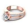 Round Diamonds 0.80CT Engagement Ring in 18KT Rose Gold