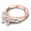 Round Diamonds 0.85CT Engagement Ring in 18KT Rose Gold
