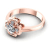 Round Diamonds 0.45CT Engagement Ring in 18KT Rose Gold