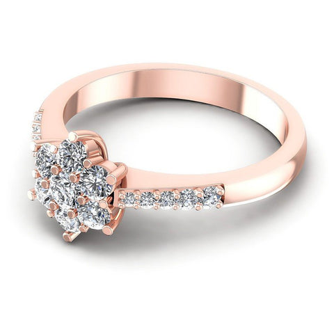 Round Diamonds 0.70CT Fashion Ring in 18KT Rose Gold