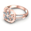 Round and Marquise Diamonds 0.40CT Fashion Ring in 18KT Rose Gold