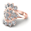 Round Diamonds 1.65CT Fashion Ring in 18KT Rose Gold