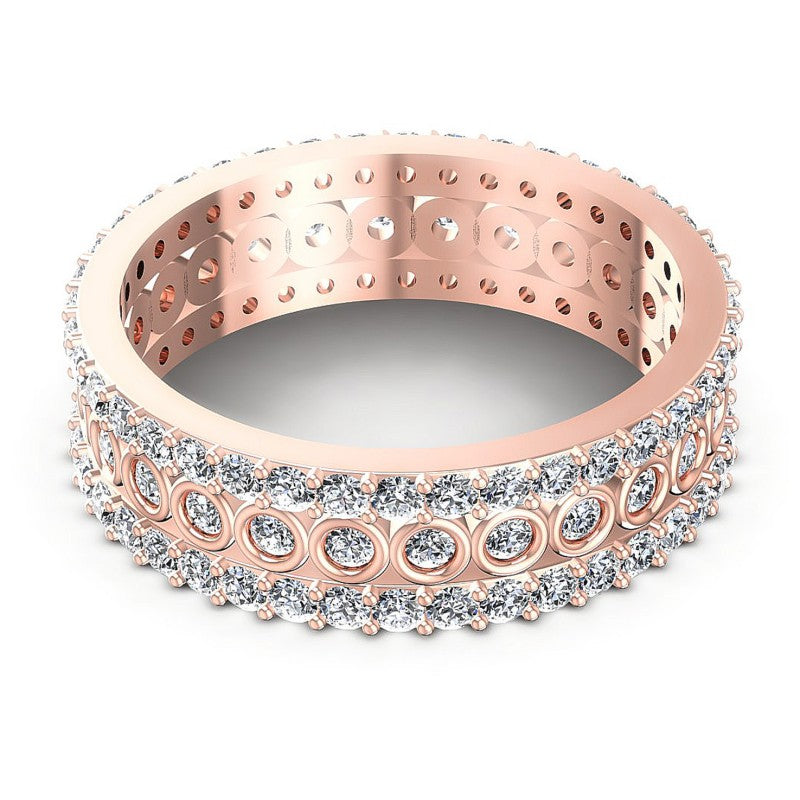 Elegant Round Diamonds 1.35CT Eternity Ring