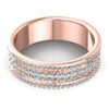 Round Diamonds 2.10CT Eternity Ring in 18KT Rose Gold