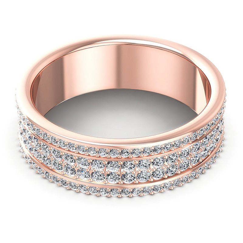 Precious Round Diamonds 2.10CT Eternity Ring