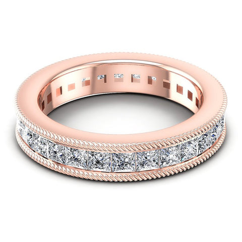 Princess Diamonds 2.75CT Eternity Ring in 18KT Rose Gold