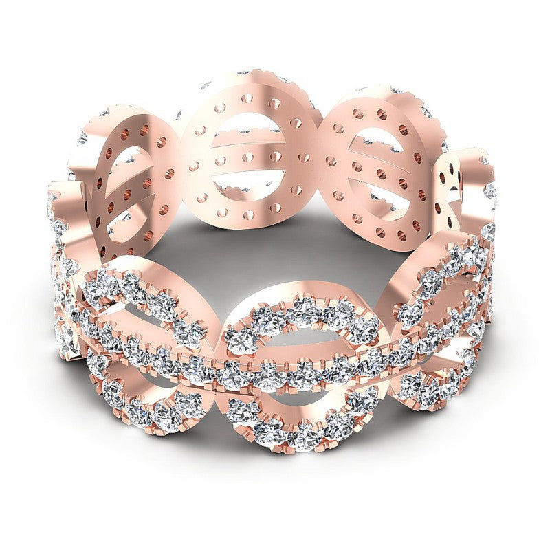 Stunning Round Diamonds 1.55CT Eternity Ring