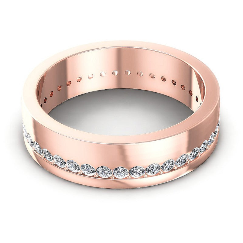 Round Diamonds 0.50CT Eternity Ring in 18KT Rose Gold