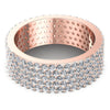 Round Diamonds 2.15CT Eternity Ring in 18KT Rose Gold
