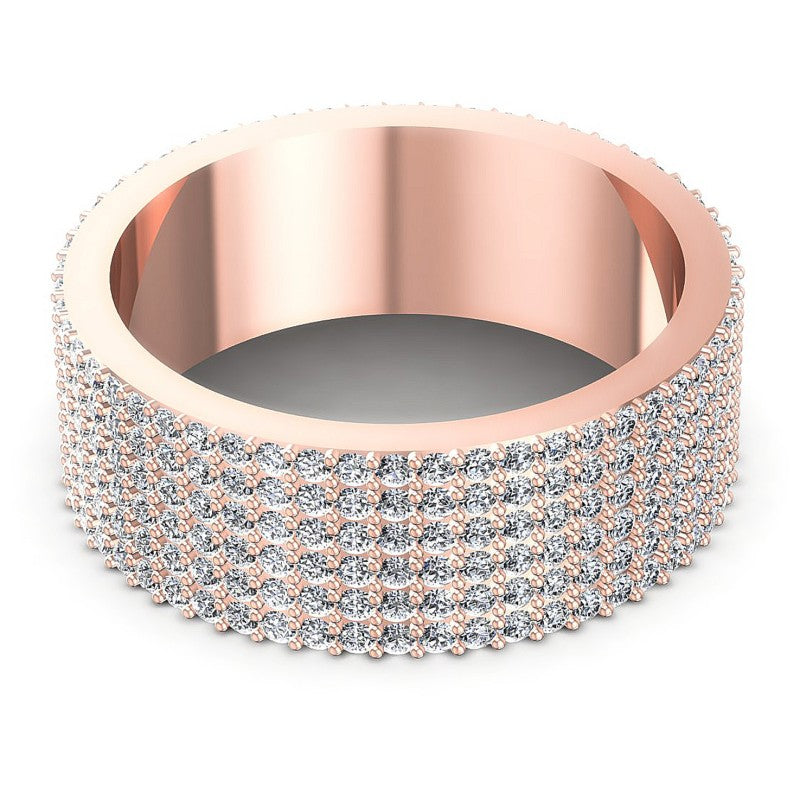 Round Diamonds 1.40CT Eternity Ring in 18KT Rose Gold